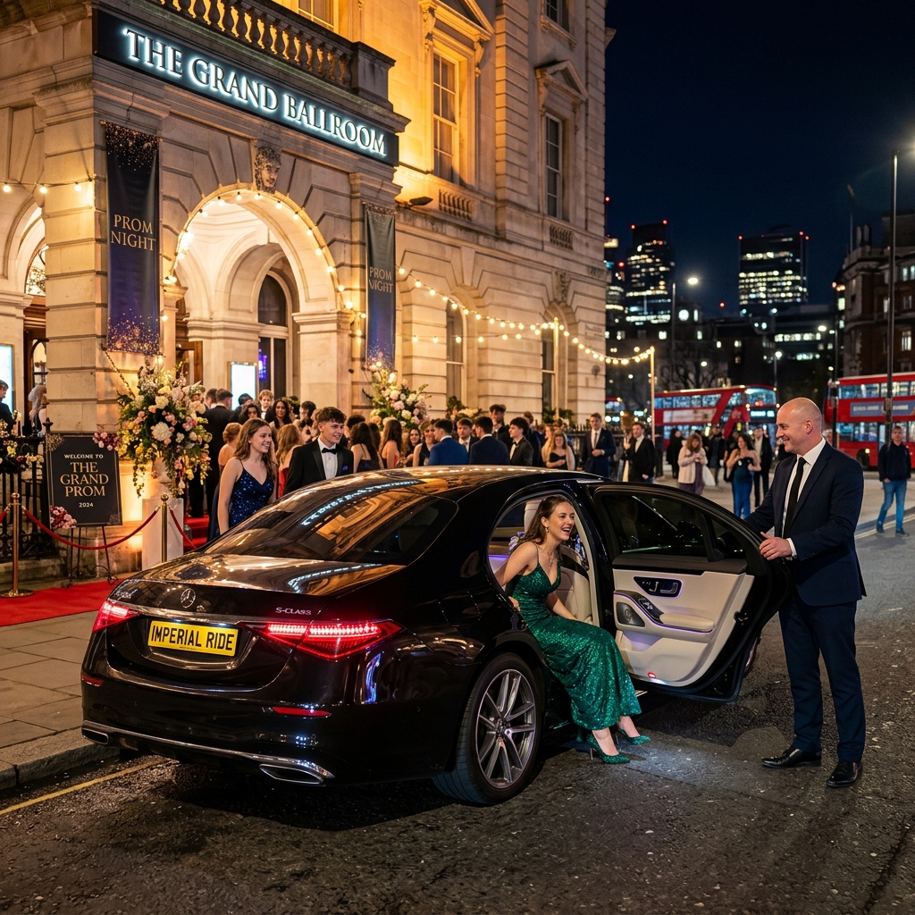 Prom Night Luxury Chauffeur Arrival