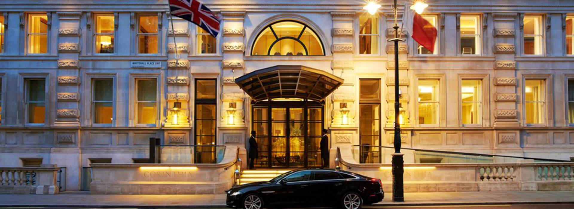Corinthia London Whitehall Place chauffeur arrival