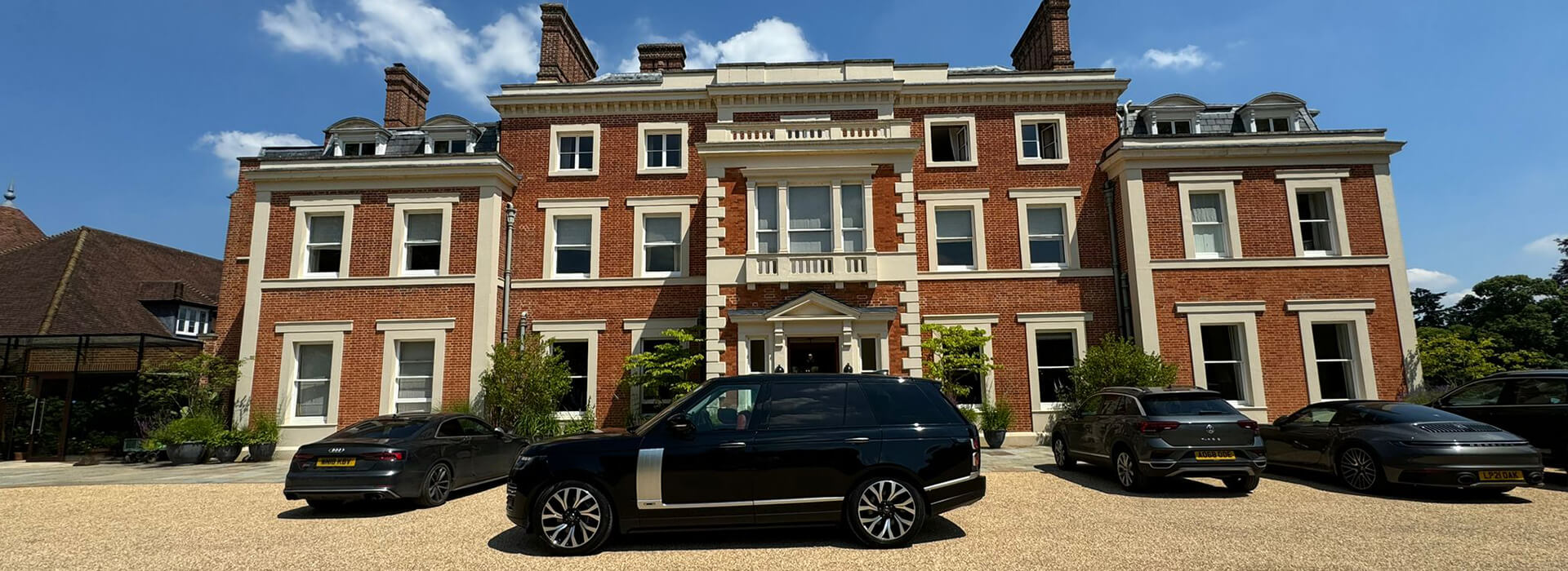 Heckfield Place Hampshire luxury chauffeur arrival