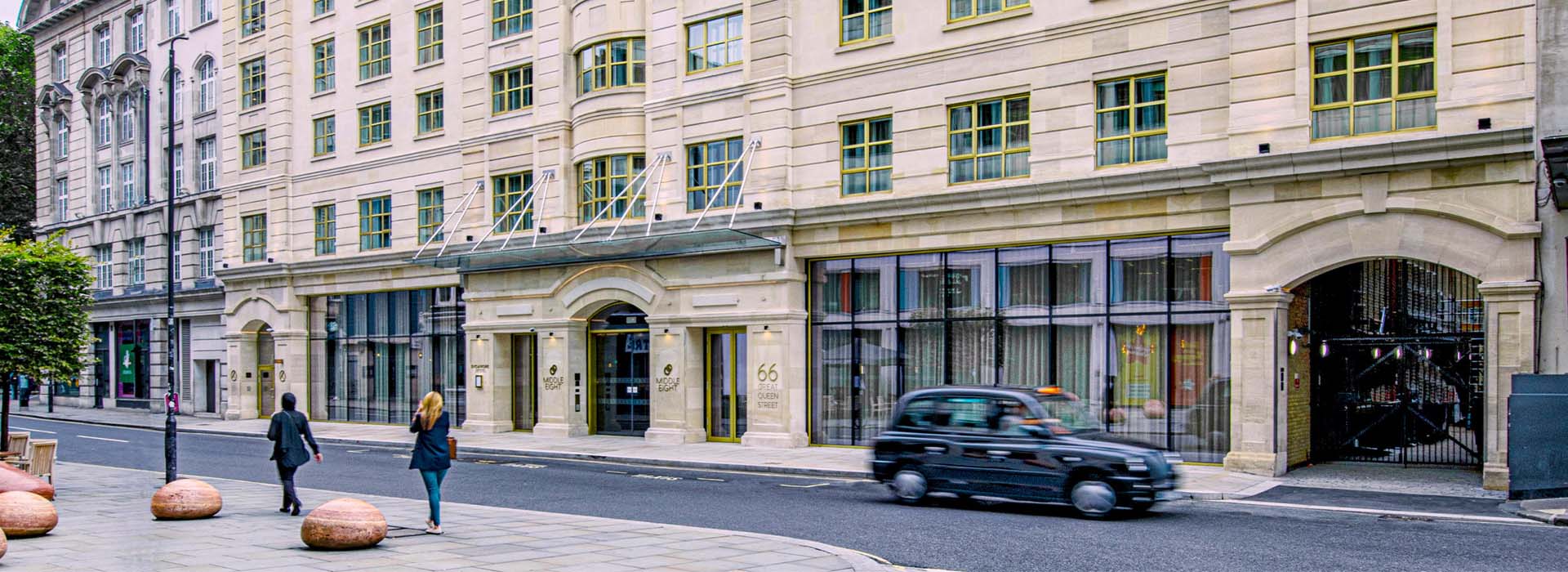 Middle Eight Hotel Great Queen Street Covent Garden WC2B chauffeur arrival